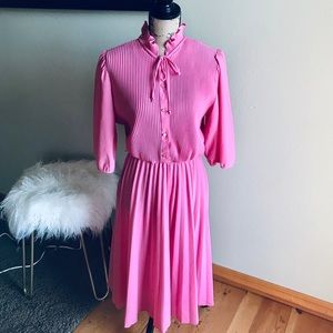 Vintage bubblegum pink dress